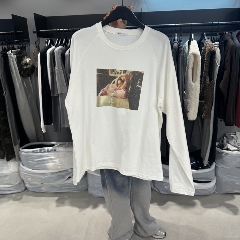 CIDO東大門代購女裝新品時尚人氣真品推薦休閑熱賣長袖T恤Cido長袖T恤圖色1
