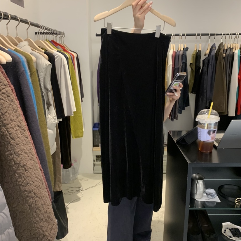 PLATE東大門直郵女裝新款熱賣真品推薦人氣休閑時尚長裙ANOTHER PLATE MOOD WEAR長裙圖色1黑