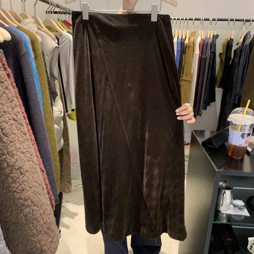 PLATE東大門直郵女裝新款熱賣真品推薦人氣休閑時尚長裙ANOTHER PLATE MOOD WEAR長裙圖色2棕色