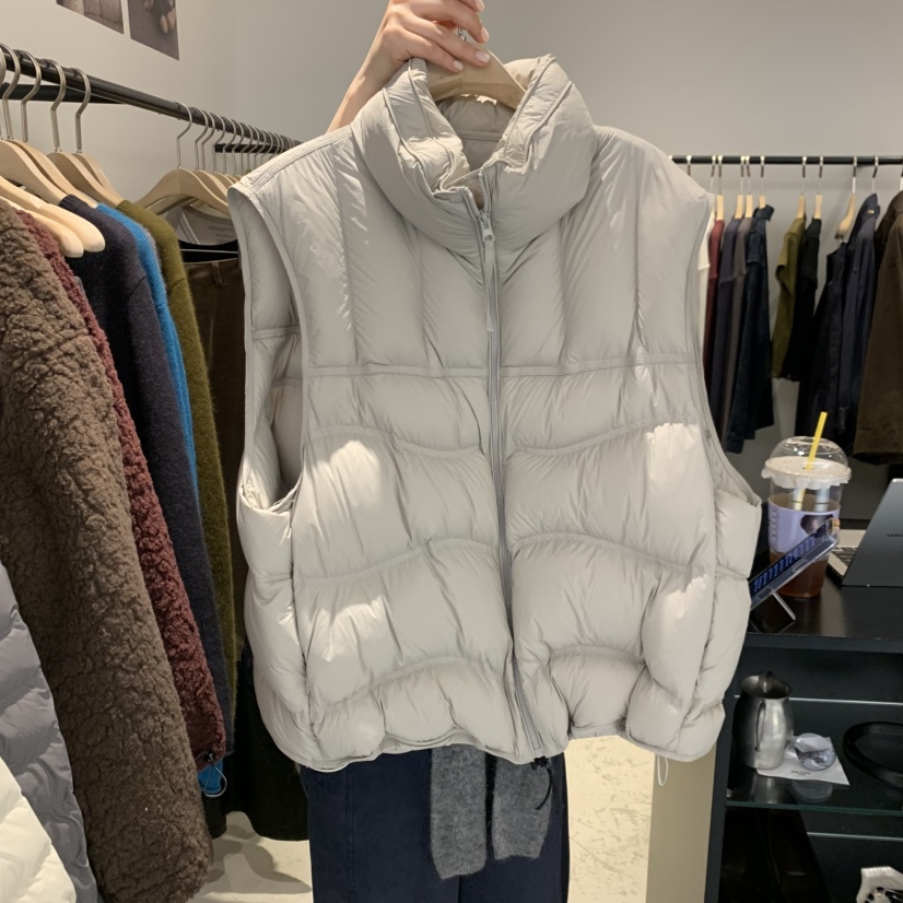 PLATE東大門實拍女士新品推薦真品人氣休閑時尚馬甲羽絨鴨絨ANOTHER PLATE MOOD WEAR馬甲圖色1