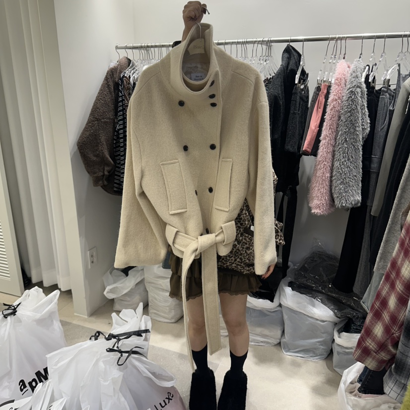 BAIE.38韓國直郵女士新品熱賣休閑時尚真品人氣短款大衣BAIE.38短款大衣圖色1