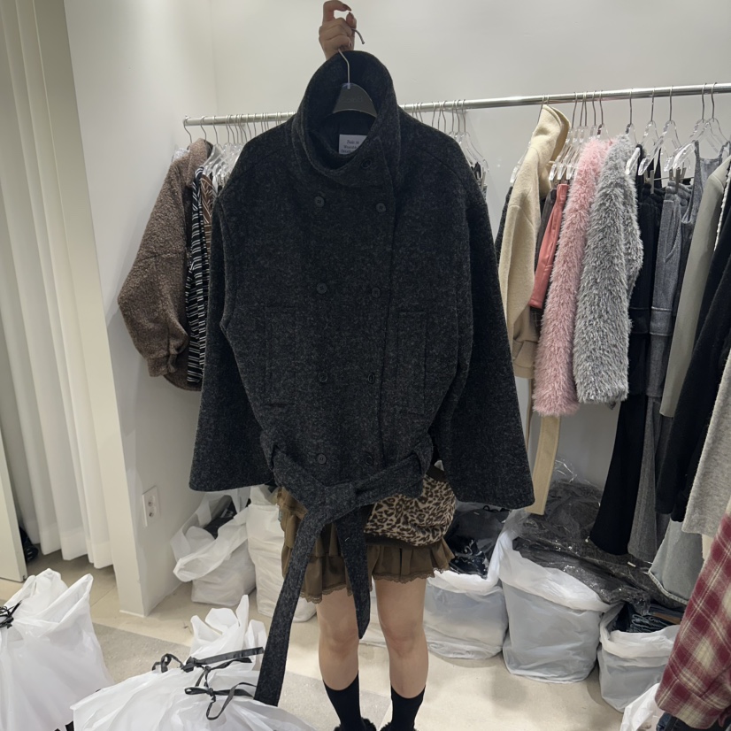 BAIE.38韓國直郵女士新品熱賣休閑時尚真品人氣短款大衣BAIE.38短款大衣圖色2