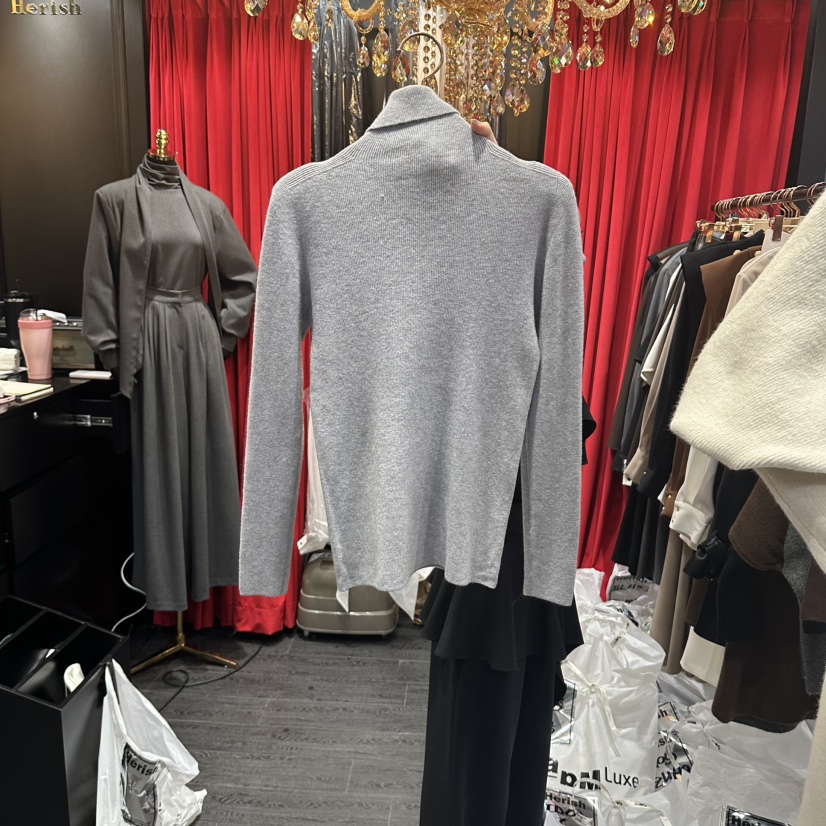 HERISH-HAUTE韓國直郵女士新品熱賣時尚真品人氣長袖T恤Herish-Haute長袖T恤