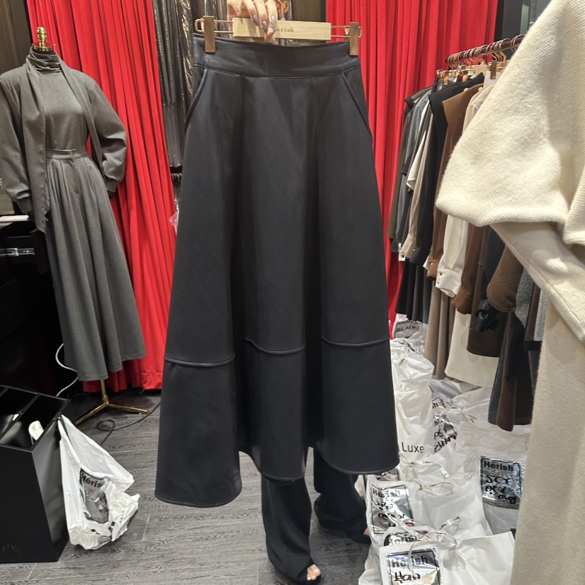 HERISH-HAUTE東大門代購女裝新品時尚人氣休閑推薦長裙皮革Herish-Haute長裙圖色2