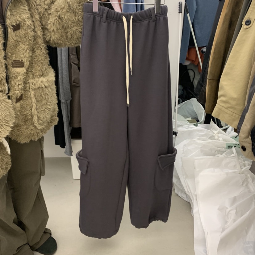PADO韓國直郵女士新品人氣真品休閑推薦時尚休閑褲口袋加絨PADO休閑褲圖色3