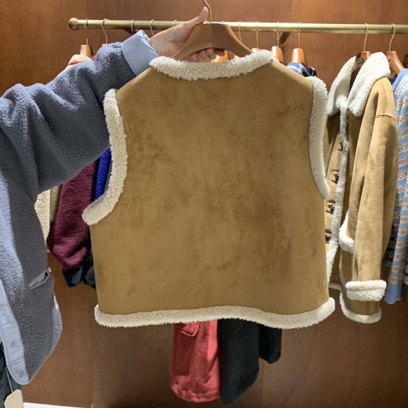 HEBON東大門實拍女裝新品人氣時尚熱賣休閑馬甲兩面穿雙面HEBON馬甲