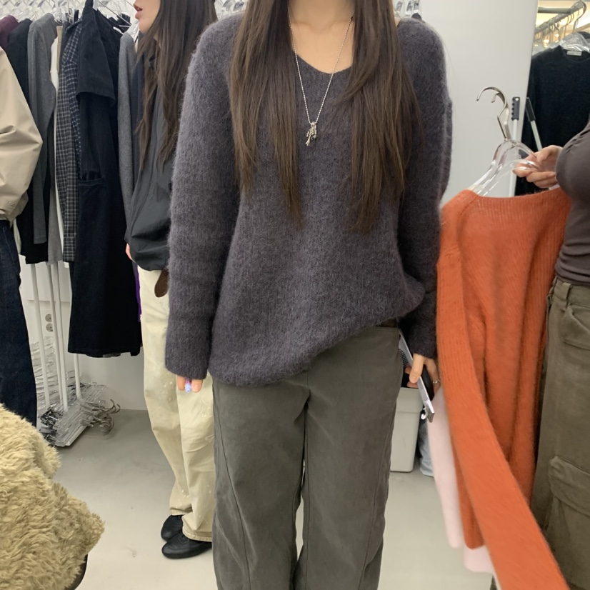 PADO東大門實拍女士新款人氣休閑推薦熱賣針織衫馬海毛寬松PADO針織衫圖色3