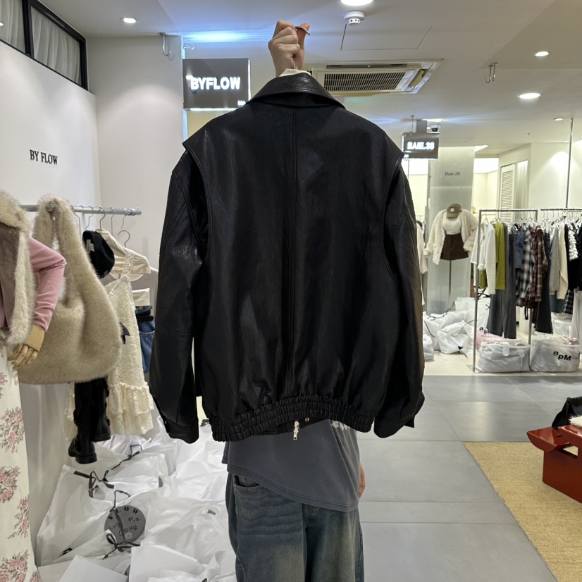 BY FLOW東大門直郵女士新品真品人氣熱賣推薦時尚夾克皮革BY FLOW夾克