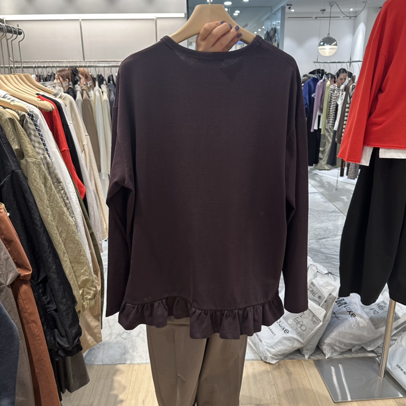REVE-L韓國直郵女士新品推薦真品人氣休閑時尚熱賣長袖T恤REVE-L長袖T恤