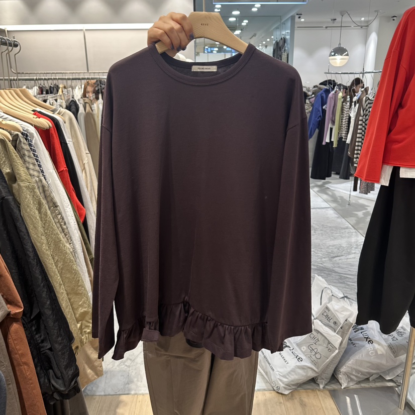 REVE-L韓國直郵女士新品推薦真品人氣休閑時尚熱賣長袖T恤REVE-L長袖T恤圖色4
