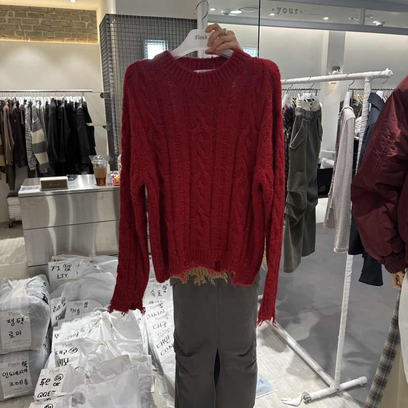 FLEEK韓國直郵女士新款推薦時尚熱賣真品休閑人氣毛衣Fleek毛衣圖色2