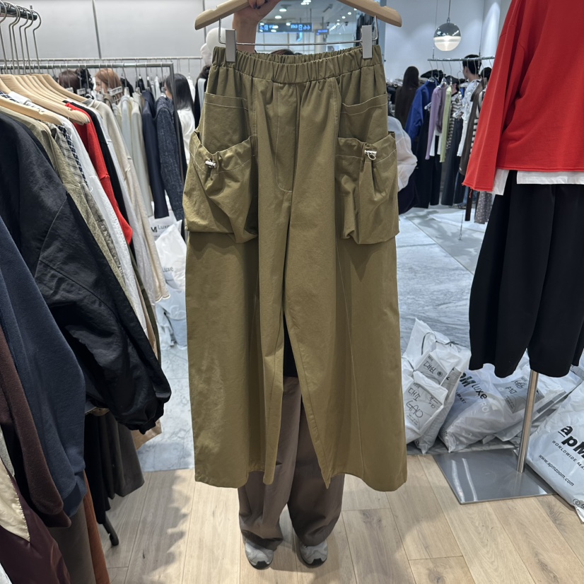 REVE-L韓國直郵女士新品真品休閑推薦熱賣人氣休閑褲口袋REVE-L休閑褲圖色1