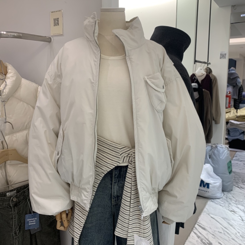 PHILO東大門實拍女裝新款時尚推薦人氣休閑短款羽絨服羽絨鴨PHILO短款羽絨服圖色3