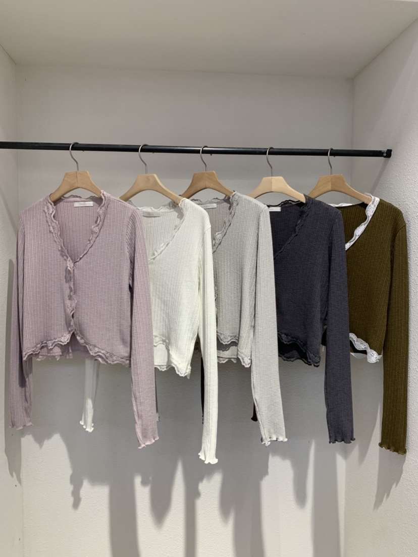 IR BIEN/BIENBIEN東大門代購女裝新品休閑開衫蕾絲開衫ir bien/bienbien開衫
