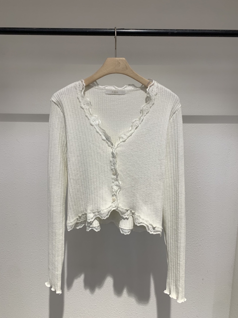 IR BIEN/BIENBIEN東大門代購女裝新品休閑開衫蕾絲開衫ir bien/bienbien開衫圖色2
