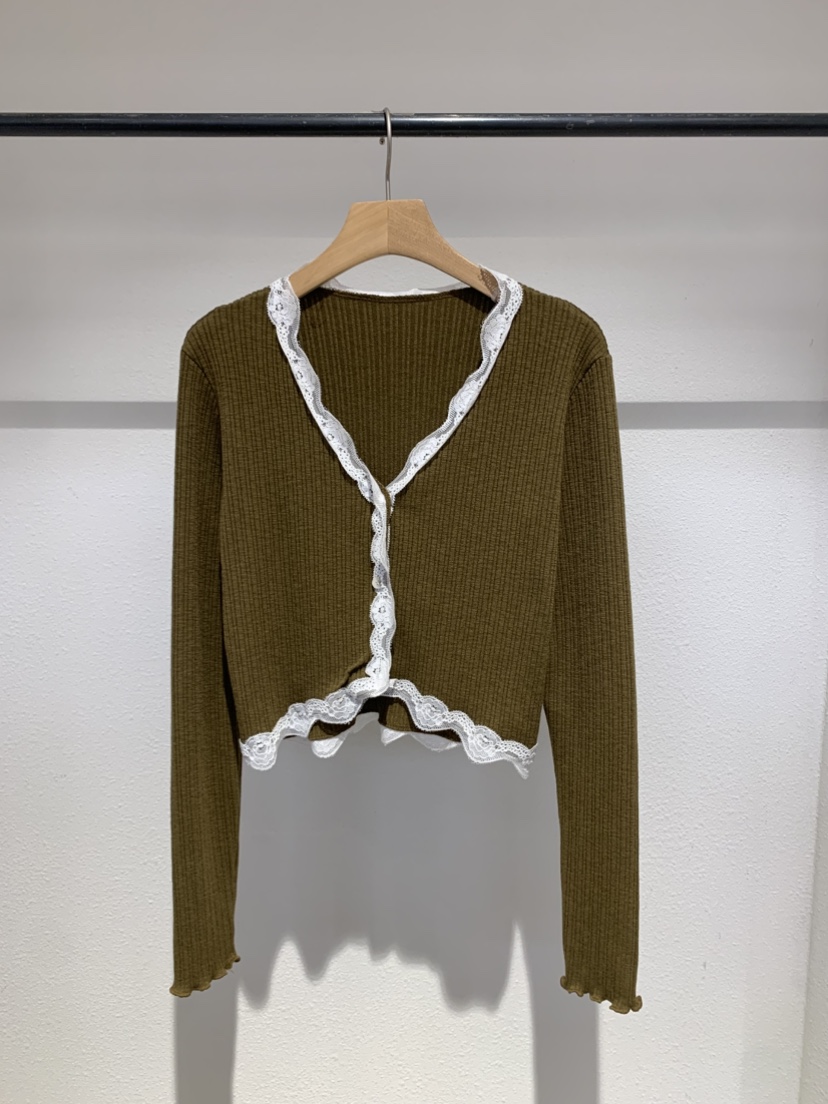 IR BIEN/BIENBIEN東大門代購女裝新品休閑開衫蕾絲開衫ir bien/bienbien開衫圖色3