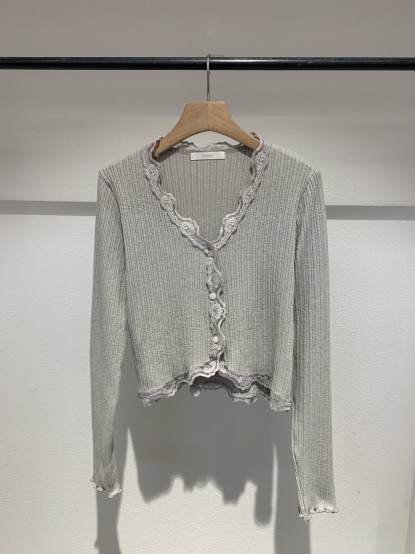 IR BIEN/BIENBIEN東大門代購女裝新品休閑開衫蕾絲開衫ir bien/bienbien開衫圖色5
