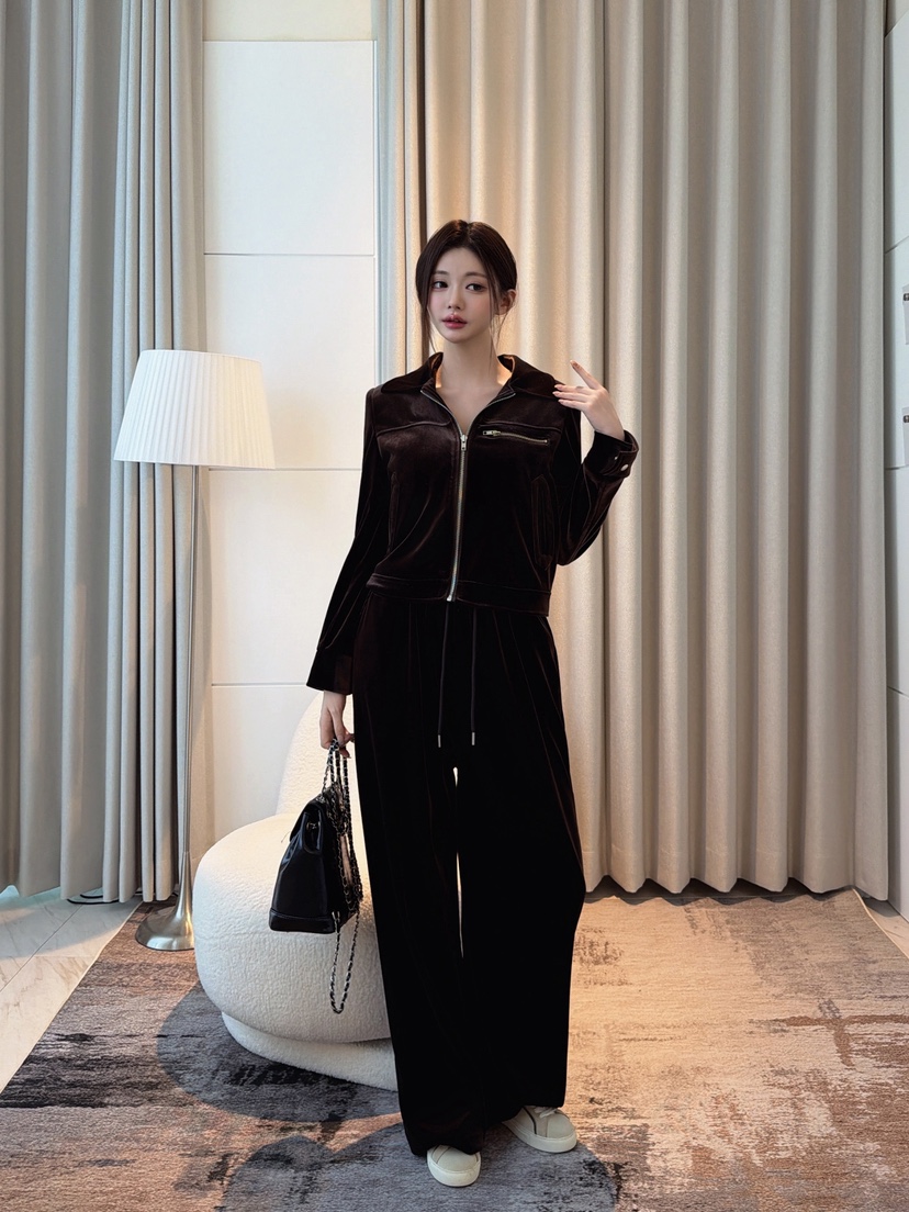 CLOTH韓國代購女士新品推薦時尚人氣休閑真品夾克天鵝絨拉鏈CLOTH夾克