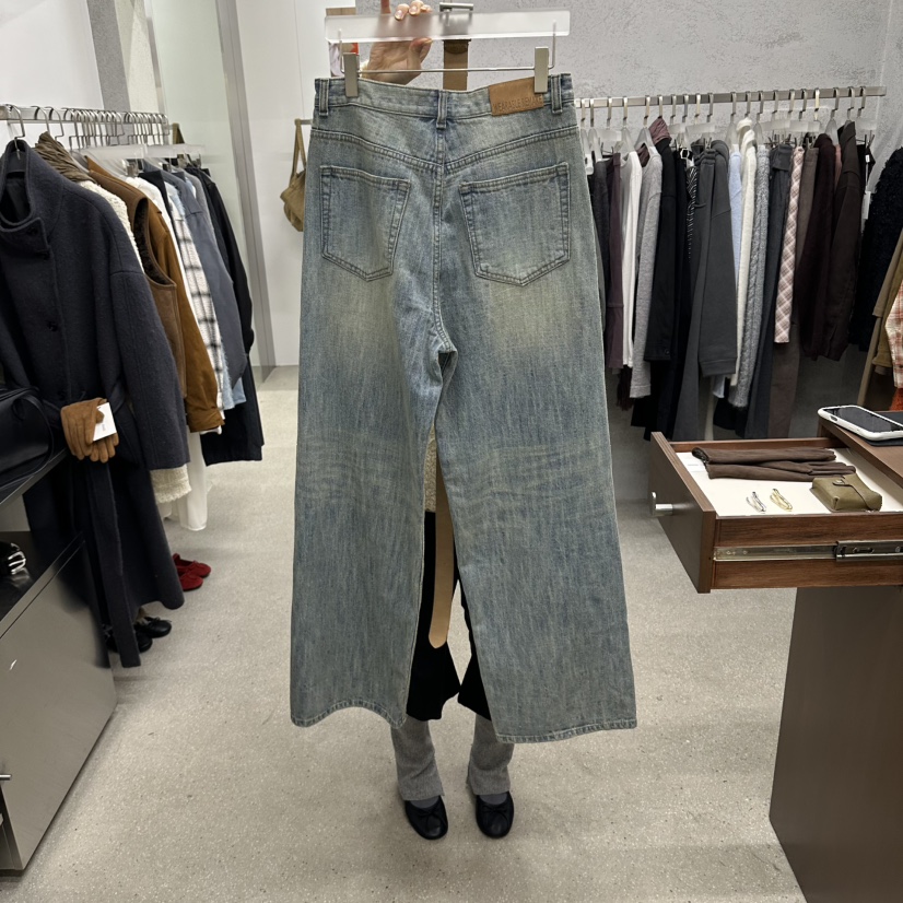 WEARABLE-L韓國直郵女裝新品時尚人氣真品牛仔褲不含腰帶WEARABLE牛仔褲