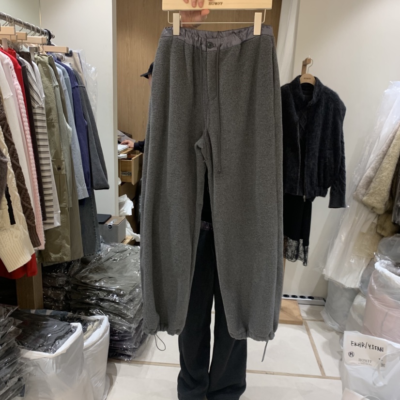 HOWFF東大門代購女裝新品休閑人氣時尚熱賣推薦休閑褲抓絨HOWFF休閑褲圖色3灰