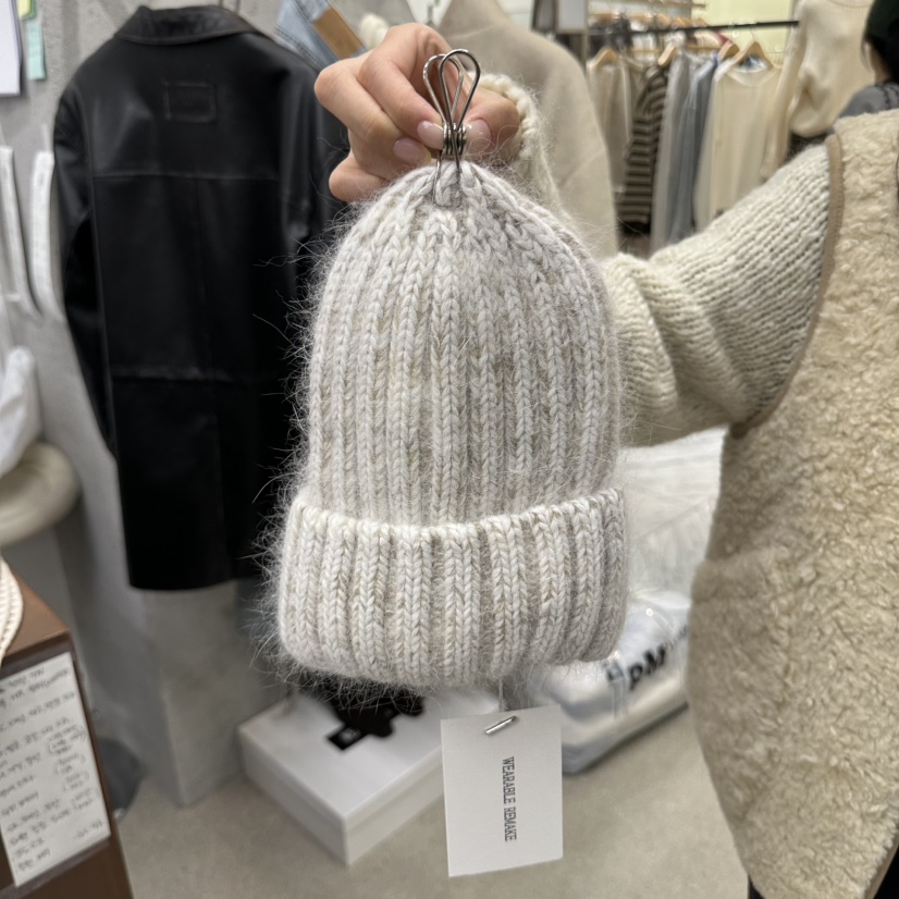 WEARABLE-L東大門實拍女士新款時尚休閑真品帽子安哥拉羅紋WEARABLE帽子圖色2