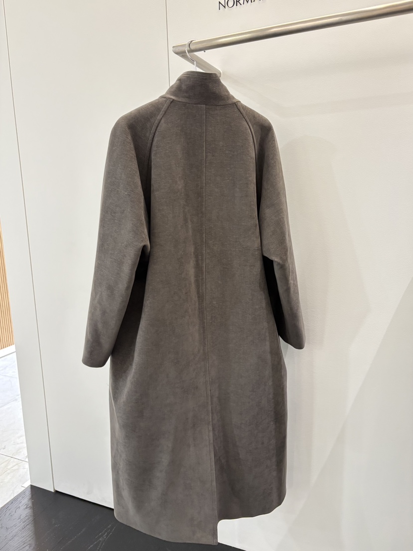 NORMAL韓國直郵女士新品人氣真品推薦時尚中長款大衣天鵝絨NORMAL中長款大衣