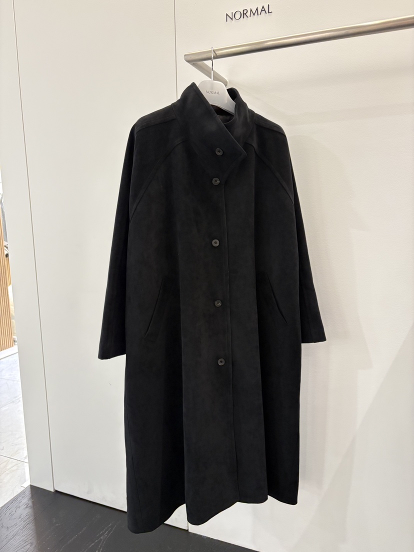 NORMAL韓國直郵女士新品人氣真品推薦時尚中長款大衣天鵝絨NORMAL中長款大衣圖色2