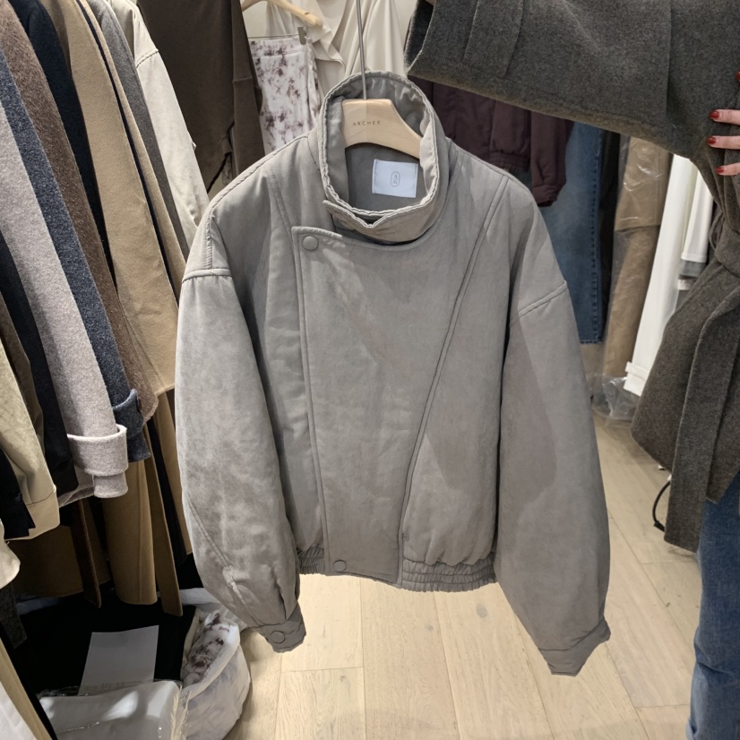 ARCHER韓國直郵女裝新款休閑真品推薦時尚短款棉服羽絨服ARCHER短款棉服圖色2卡其