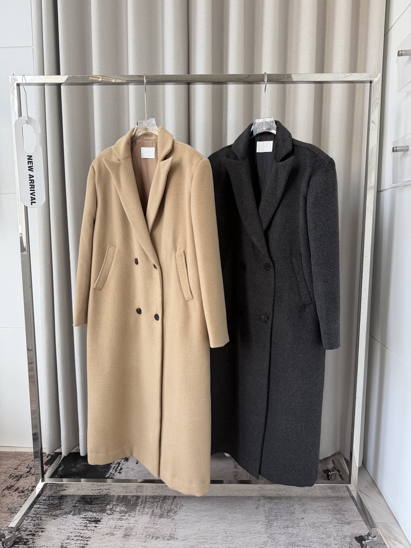 CLOTH東大門實拍女裝新品熱賣人氣真品推薦中長款大衣雙層CLOTH中長款大衣