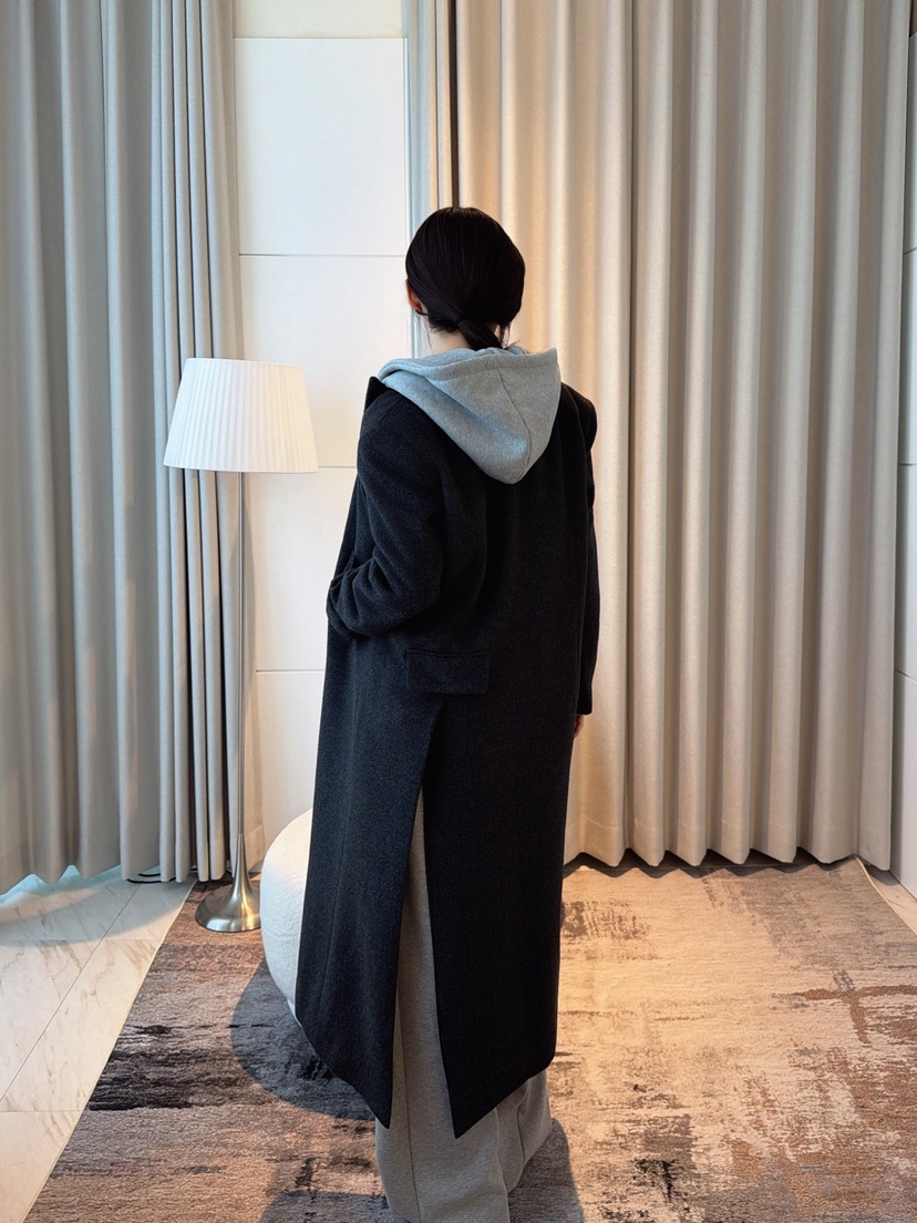 CLOTH東大門實拍女裝新品熱賣人氣真品推薦中長款大衣雙層CLOTH中長款大衣