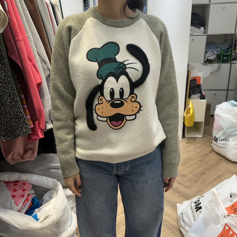 DE LINE韓國直郵女士新品休閑推薦時尚熱賣真品人氣針織衫DE LINE針織衫圖色1
