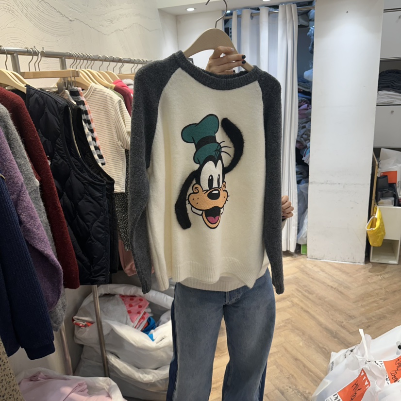 DE LINE韓國直郵女士新品休閑推薦時尚熱賣真品人氣針織衫DE LINE針織衫圖色2