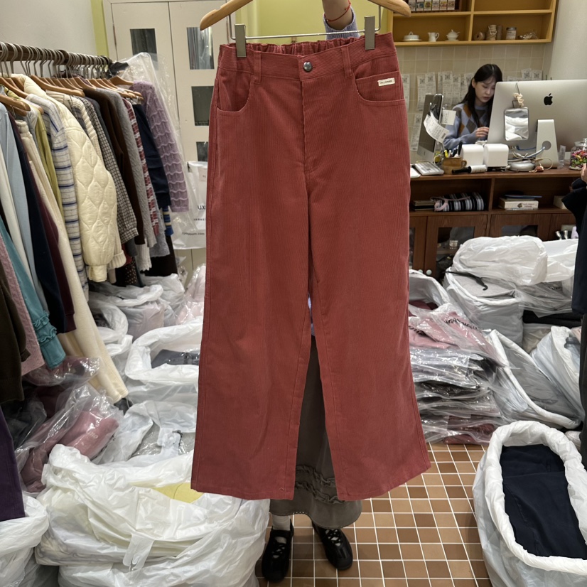 OURMOMENT東大門代購女士新款熱賣真品人氣時尚休閑休閑褲OURMOMENT休閑褲圖色1