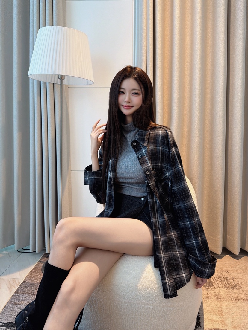 CLOTH韓國代購女士新品人氣推薦時尚熱賣真品襯衫蕾絲衫格紋CLOTH襯衫/蕾絲衫