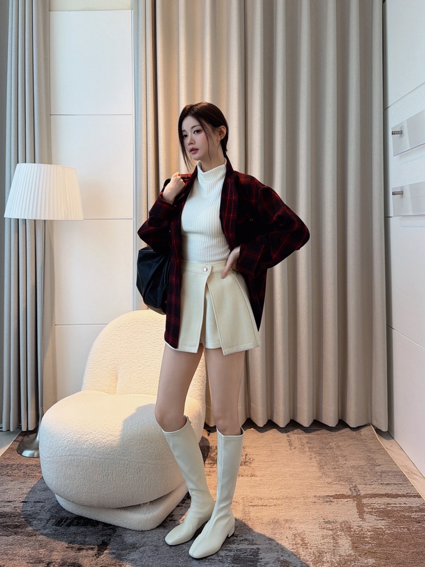 CLOTH韓國代購女士新品人氣推薦時尚熱賣真品襯衫蕾絲衫格紋CLOTH襯衫/蕾絲衫