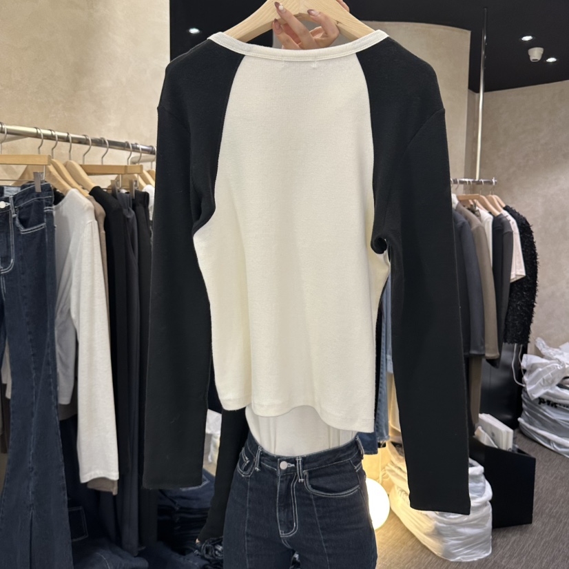 VINTAGE VIBE東大門實拍女裝新款真品人氣熱賣休閑長袖T恤VINTAGE VIBE長袖T恤
