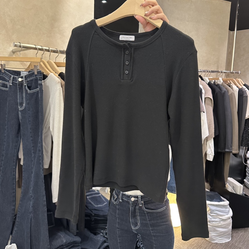 VINTAGE VIBE東大門實拍女裝新款真品人氣熱賣休閑長袖T恤VINTAGE VIBE長袖T恤圖色3