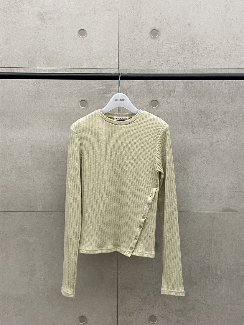 MUCH MORE/JACKPOT東大門直郵女裝新品真品長袖T恤紐扣MUCH MORE/JACKPOT長袖T恤圖色2