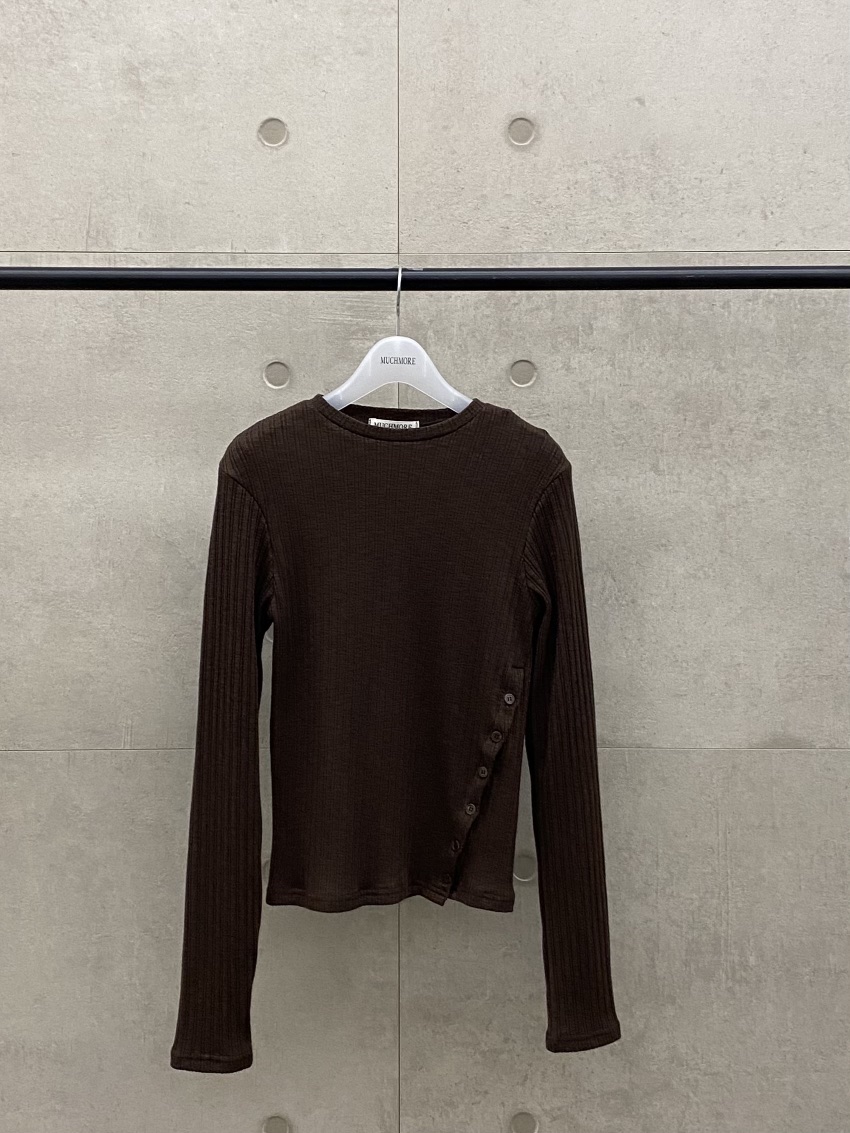 MUCH MORE/JACKPOT東大門直郵女裝新品真品長袖T恤紐扣MUCH MORE/JACKPOT長袖T恤圖色5