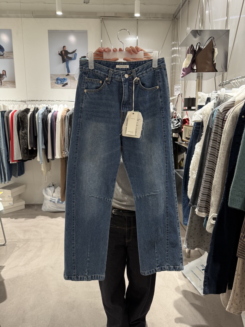 TEMPTING東大門實拍女裝新品真品休閑熱賣牛仔褲加絨拉絨TEMPTING牛仔褲圖色1