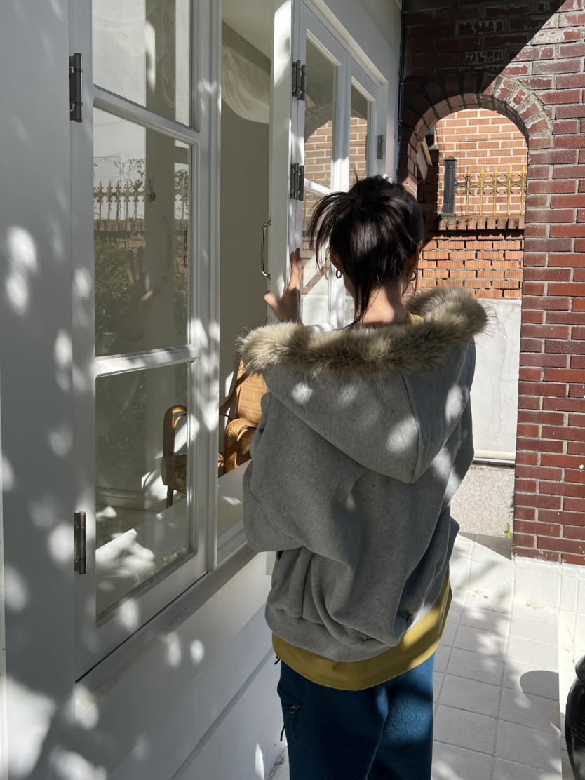 ME MO東大門代購女裝新品休閑推薦真品時尚夾克連帽衫狐貍ME MO夾克