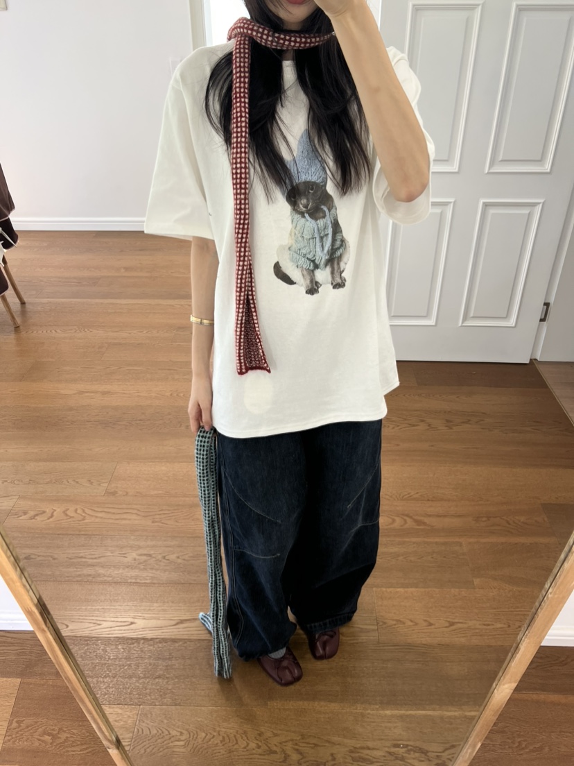 ME MO韓國直郵女裝新品時尚休閑人氣推薦圍巾披肩華夫格ME MO圍巾/披肩