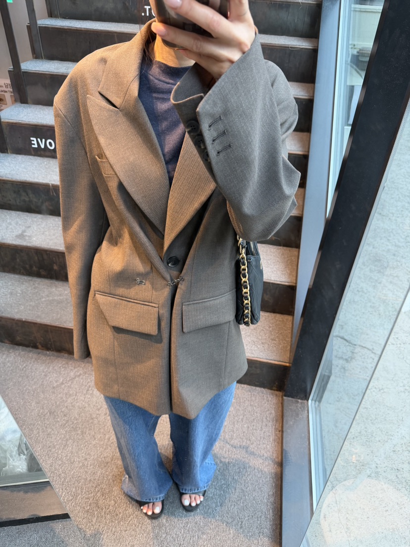 FRANC—L東大門代購女士新款人氣休閑時尚西裝西服含腰繩FRANC西裝/西服