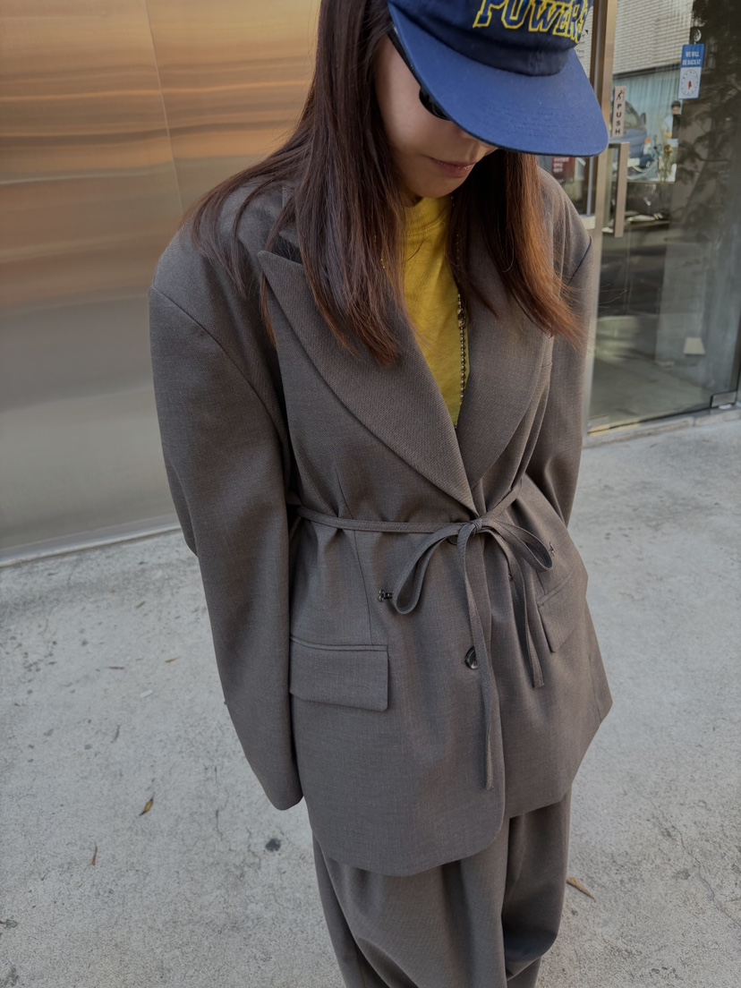 FRANC—L東大門代購女士新款人氣休閑時尚西裝西服含腰繩FRANC西裝/西服圖色1