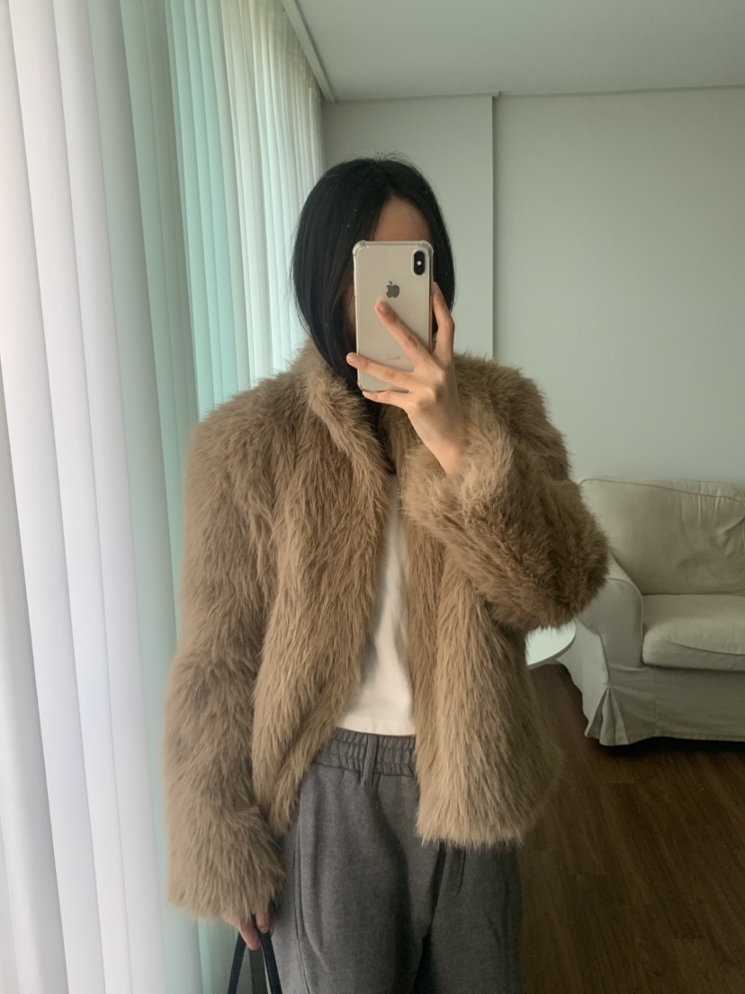 NOUVEAU韓國代購女士新品休閑熱賣人氣推薦時尚真品短款大衣NOUVEAU短款大衣