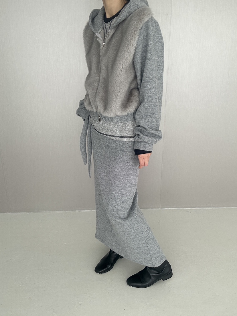 EDITION-P東大門代購女裝新品推薦人氣休閑夾克連帽衫貂皮EDITION-P夾克