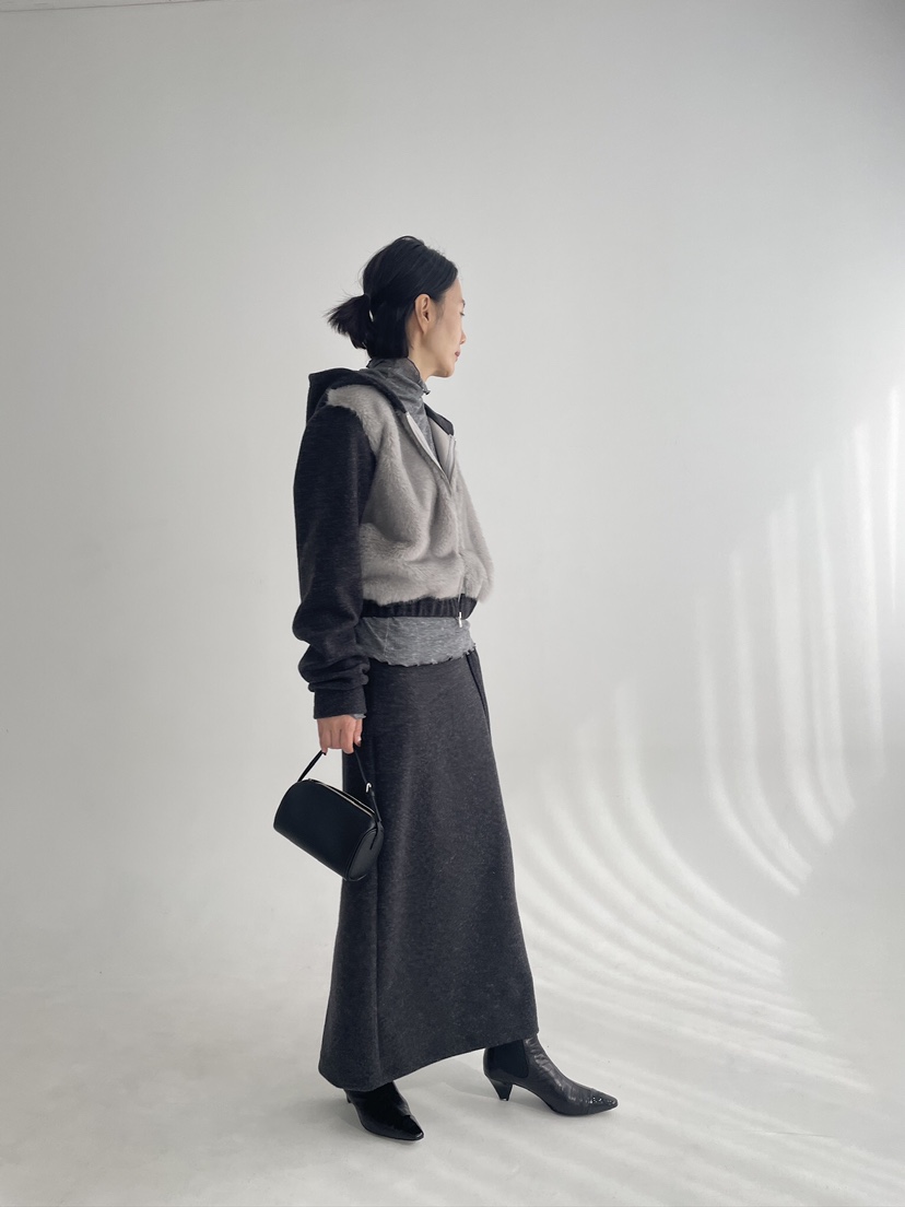 EDITION-P東大門代購女裝新品推薦人氣休閑夾克連帽衫貂皮EDITION-P夾克