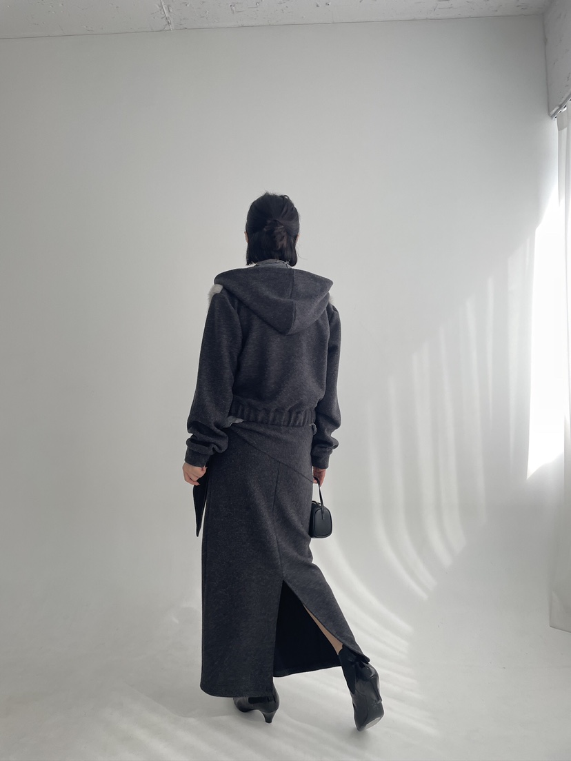 EDITION-P東大門代購女裝新品推薦人氣休閑夾克連帽衫貂皮EDITION-P夾克