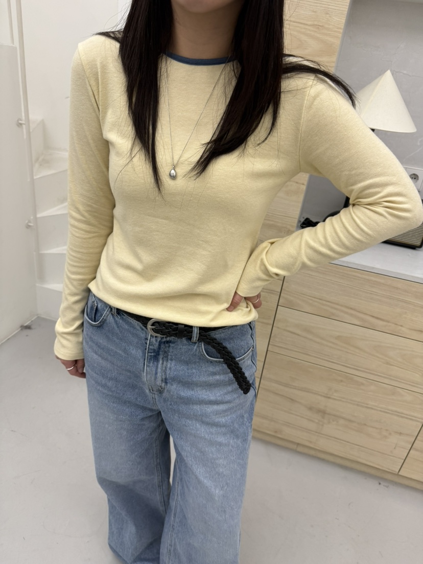 VERNIMENT東大門實拍女裝新品真品推薦時尚長袖T恤安哥拉VERNIMENT長袖T恤