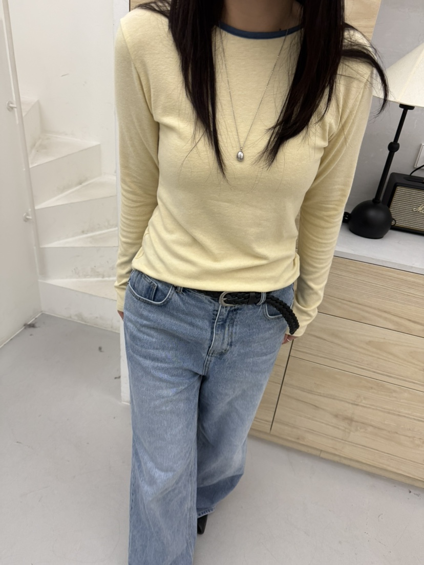 VERNIMENT東大門實拍女裝新品真品推薦時尚長袖T恤安哥拉VERNIMENT長袖T恤